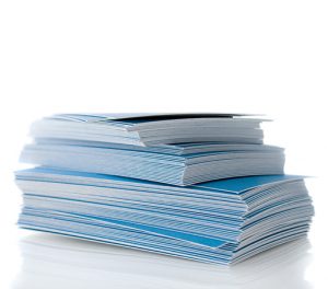 pile of business cards